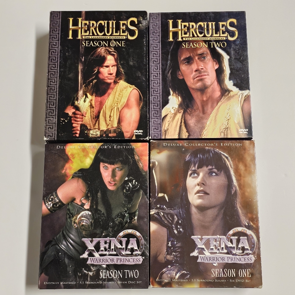 Hercules & Xena DVD Lot Seasons 1–2 Deluxe Collector’s Edition Fantasy TV